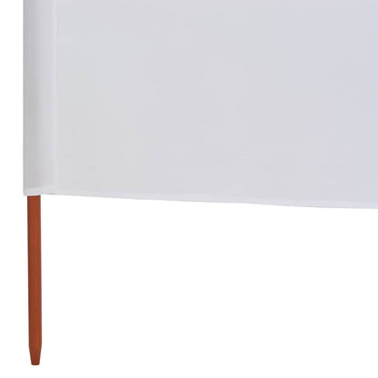 vidaXL 5-teiliges Windschutzgewebe 600 x 120 cm Sandweiß