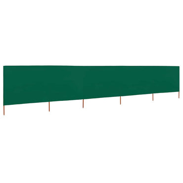 vidaXL 5-teiliges Windschutzgewebe 600 x 120 cm Grün