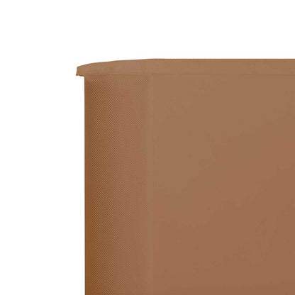 vidaXL 5-teiliges Windschutzgewebe 600 x 120 cm Taupe