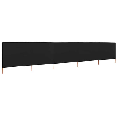 vidaXL Brise-vue en 5 pièces 600 x 160 cm Noir