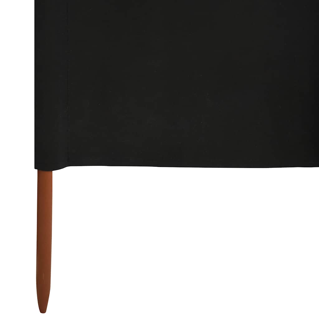 vidaXL Brise-vue en 5 pièces 600 x 160 cm Noir