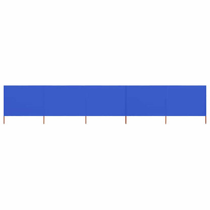 vidaXL 5-teiliges Windschutzgewebe 600 x 160 cm Azurblau