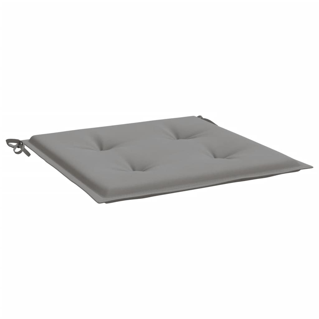 Gartenstuhl-Kissen 2 Stk. Grau 50x50x4 cm Oxford-Gewebe