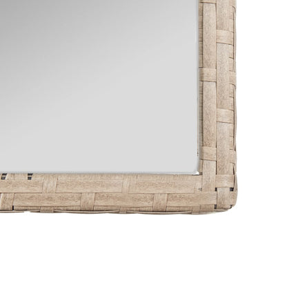 vidaXL Ensemble de jardin lounge 4 pcs avec coussin Résine tressée Beige