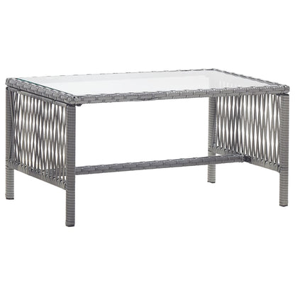 vidaXL Ensemble de salon de jardin 4 pcs avec coussins résine tressée anthracite