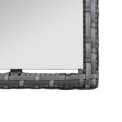 vidaXL Ensemble de salon de jardin 4 pcs avec coussins résine tressée anthracite