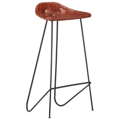 vidaXL 5-tlg. Bar-Set Recyceltes Massivholz und Echtleder