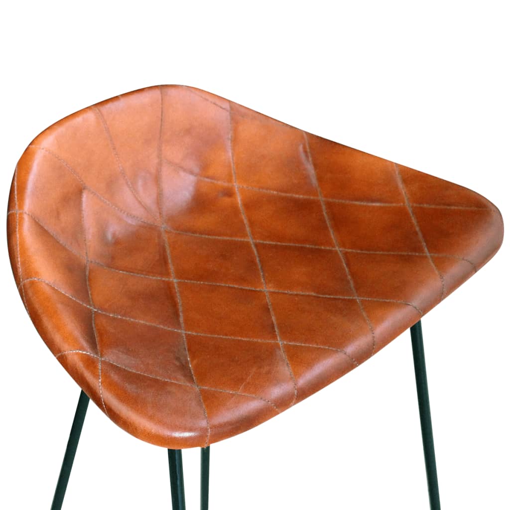 vidaXL 5-tlg. Bar-Set Recyceltes Massivholz und Echtleder