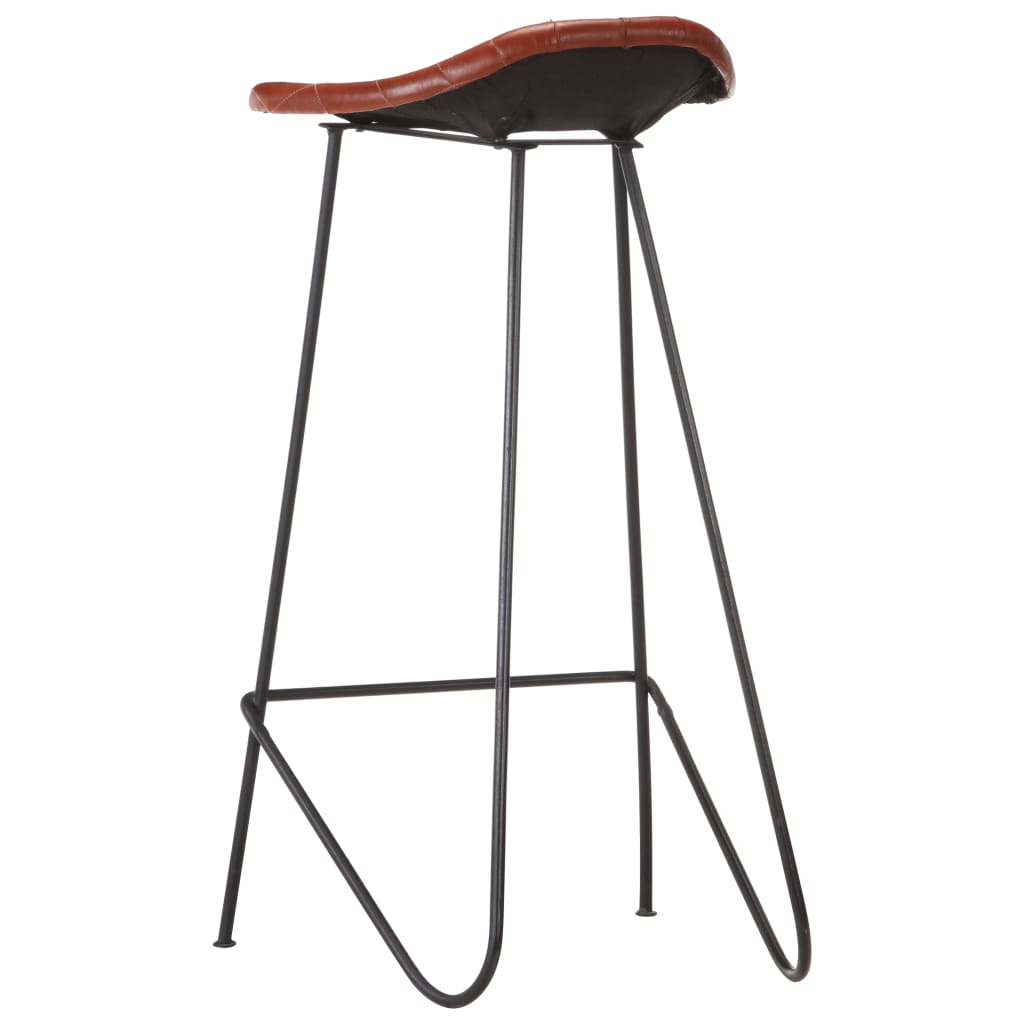 7-tlg. Bar-Set Akazie Massivholz und Echtleder