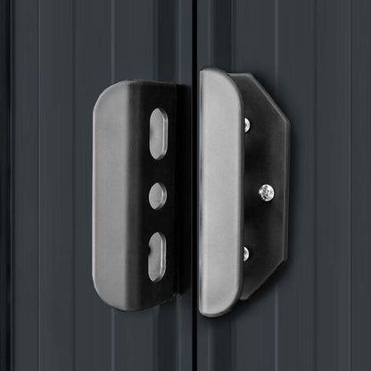 Gartenschuppen Anthrazit Stahl 204 x 132 x 186 cm