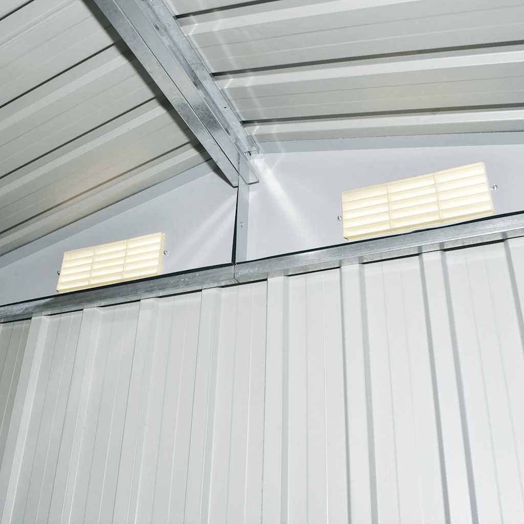 Gartenschuppen Anthrazit Stahl 204 x 132 x 186 cm