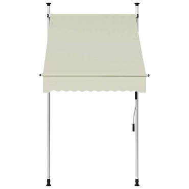 vidaXL Einziehbare Markise Handbetrieben 100 cm Creme