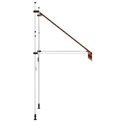 vidaXL Einziehbare Markise Handbetrieben 150 cm Orange und Braun