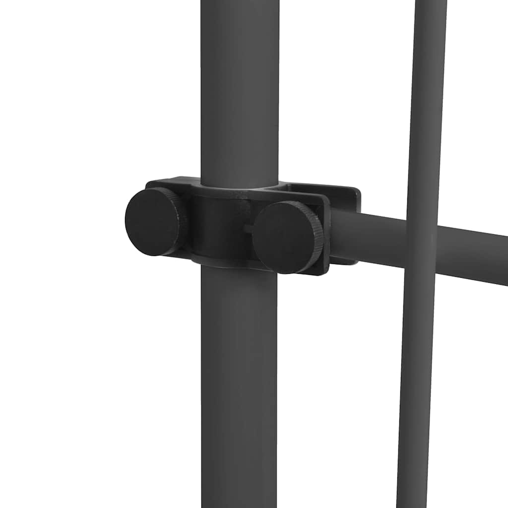 Einziehbare Markise Handbetrieben mit LED 300 cm Blau und Weiß