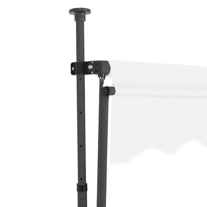 vidaXL Einziehbare Markise Handbetrieben mit LED 400 cm Creme