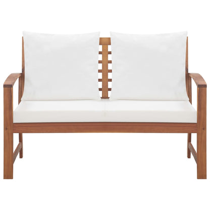 vidaXL Ensemble de salon de jardin 4 pcs avec coussins Bois d'acacia massif
