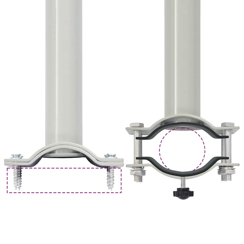 Ausziehbare Seitenmarkise 140 x 300 cm Braun