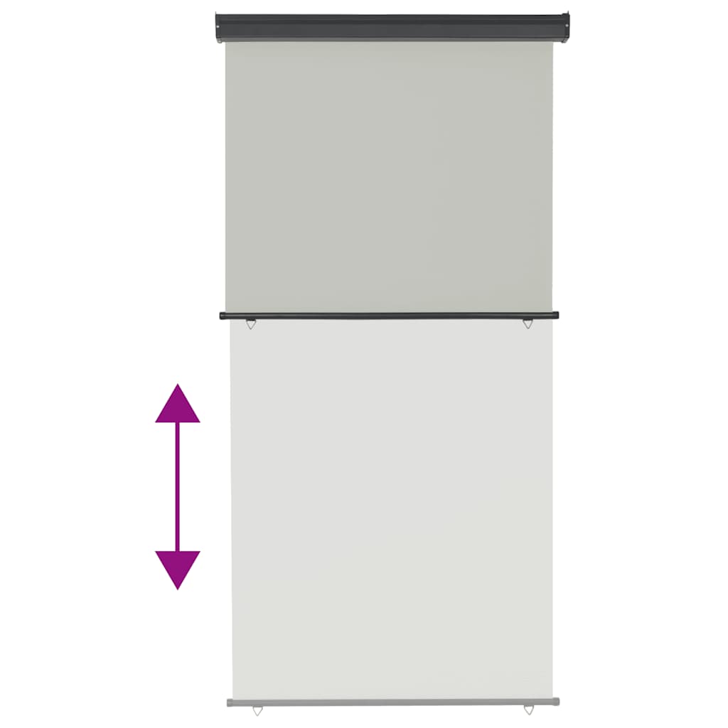 Balkon-Seitenmarkise 125x250 cm Grau