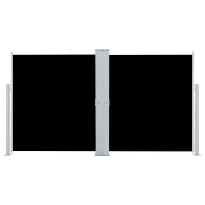 Ausziehbare Seitenmarkise Schwarz 140 x 600 cm