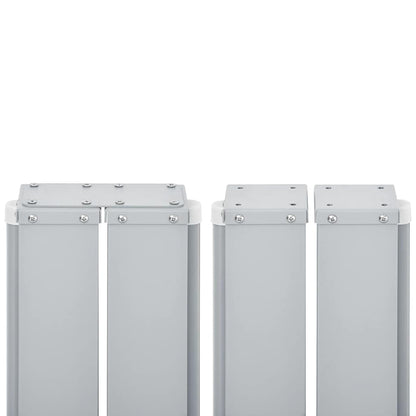 Ausziehbare Seitenmarkise Braun 140 x 600 cm