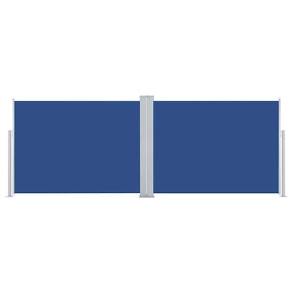 Ausziehbare Seitenmarkise Blau 120 x 1000 cm