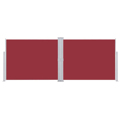 Ausziehbare Seitenmarkise Rot 140 x 1000 cm