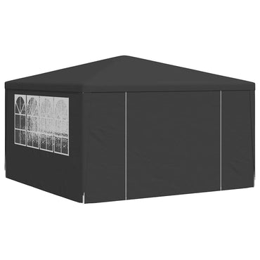 vidaXL Profi-Partyzelt mit Seitenwänden 4×4 m Anthrazit 90 g/m²