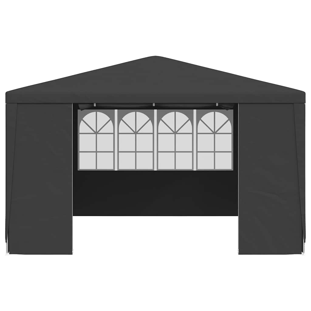vidaXL Profi-Partyzelt mit Seitenwänden 4×4 m Anthrazit 90 g/m²