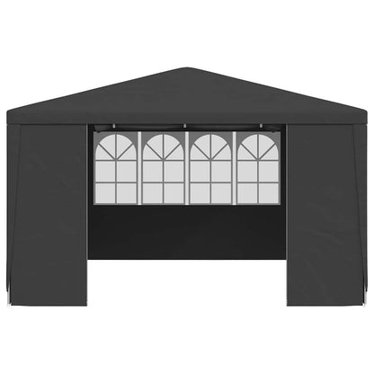 vidaXL Profi-Partyzelt mit Seitenwänden 4×4 m Anthrazit 90 g/m²