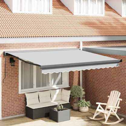Markise Anthrazit 3,5 x 2,5 m Metall