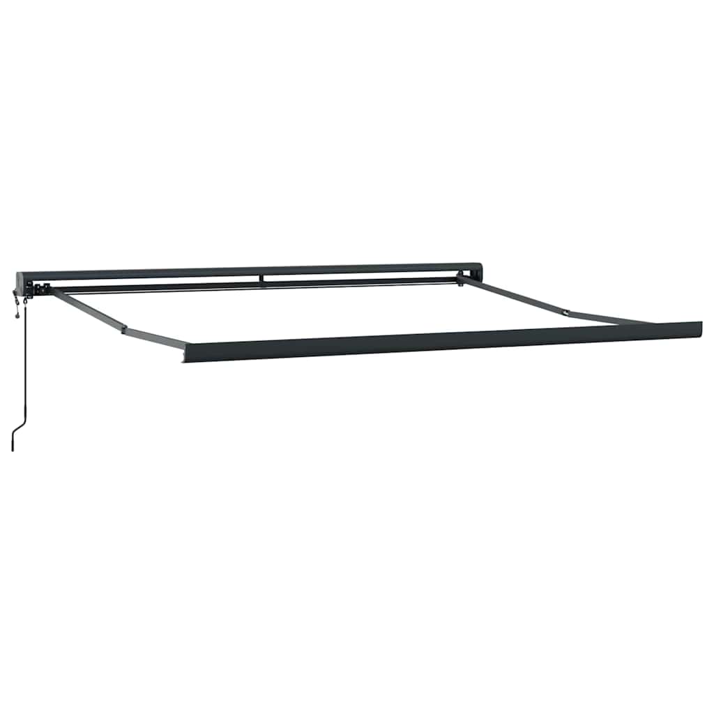 Markise Anthrazit 3,5 x 2,5 m Metall