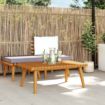 Garten-Couchtisch 90x55x35 cm Massivholz Akazie