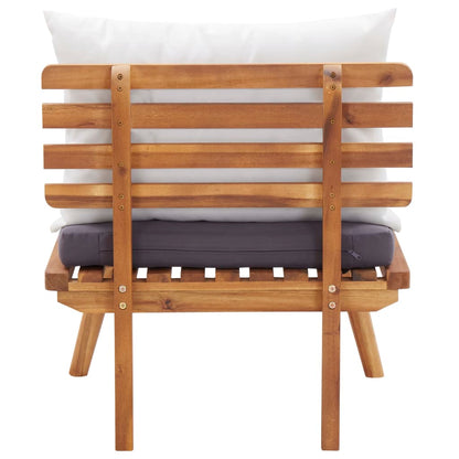 vidaXL Ensemble de salon de jardin 4 pcs avec coussins Bois d'acacia massif