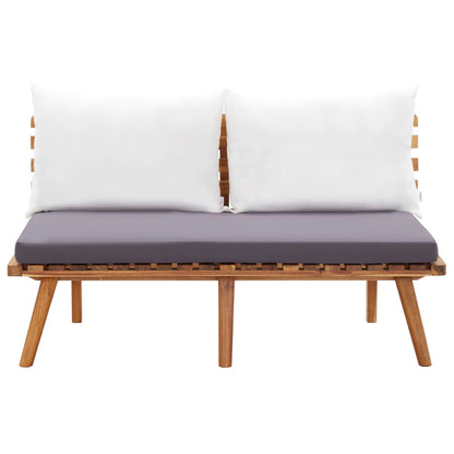 vidaXL Ensemble de salon de jardin 4 pcs avec coussins Bois d'acacia massif
