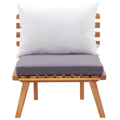 vidaXL Ensemble de salon de jardin 4 pcs avec coussins Bois d'acacia massif