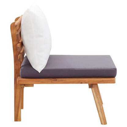 vidaXL Ensemble de salon de jardin 4 pcs avec coussins Bois d'acacia massif