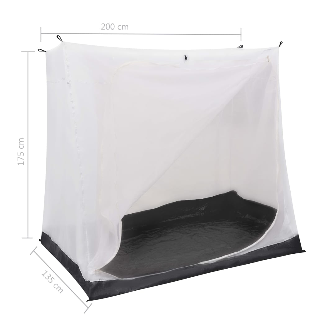 vidaXL Universal-Innenzelt Grau 200x135x175 cm