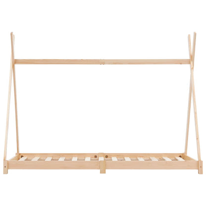vidaXL Kinder-Bettgestell Massivholz Kiefer 70 x 140 cm