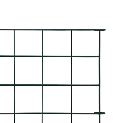 vidaXL Gartenzaun Set 77,5x64 cm Grün