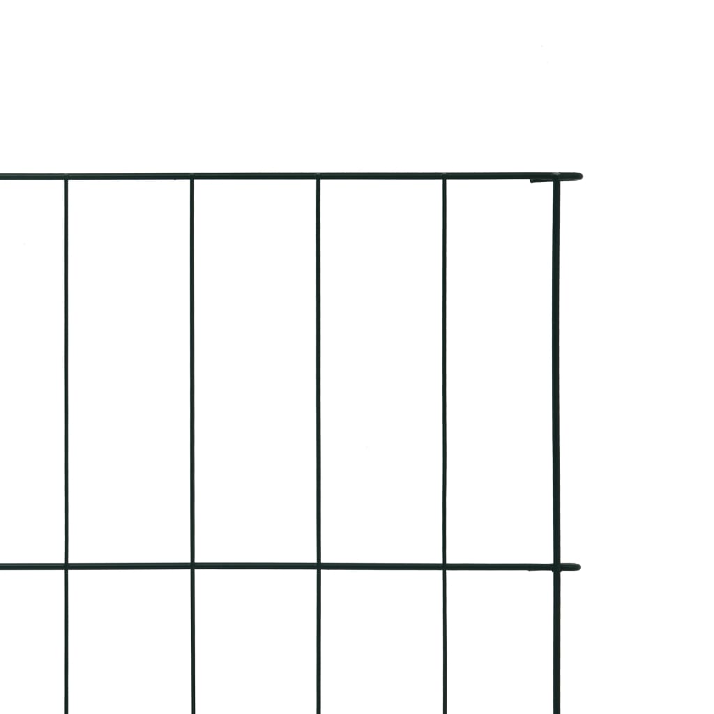 vidaXL Gartenzaun Set 115x79 cm Grün