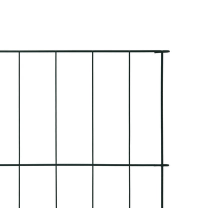 vidaXL Gartenzaun Set 115x79 cm Grün