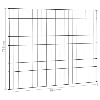vidaXL Gartenzaun Set 99,6x79,8 cm Grün