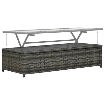 vidaXL Salon de jardin 4 pcs avec coussins résine tressée anthracite