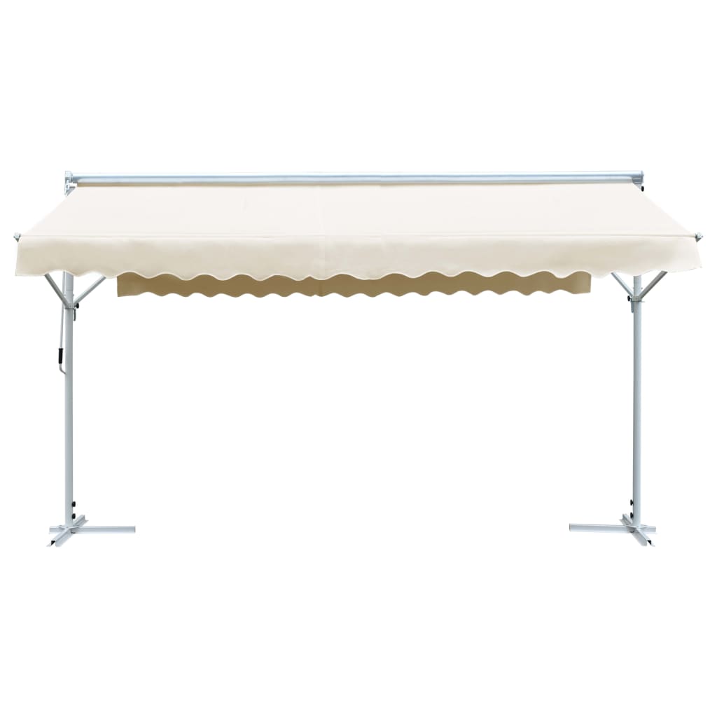 vidaXL Auvent autoportant 500x300 cm Crème