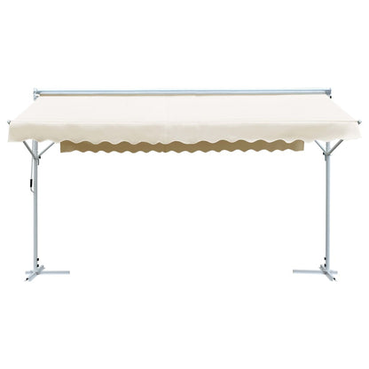vidaXL Auvent autoportant 500x300 cm Crème