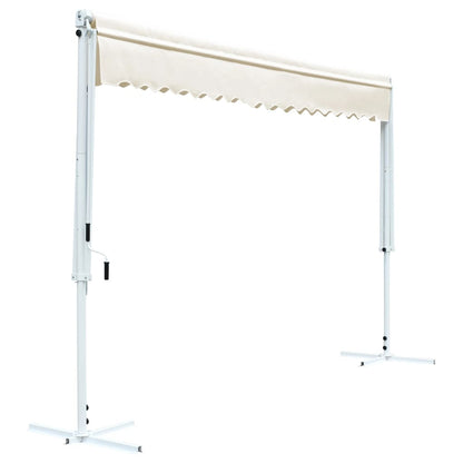 vidaXL Auvent autoportant 500x300 cm Crème
