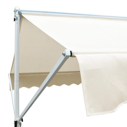 vidaXL Auvent autoportant 500x300 cm Crème