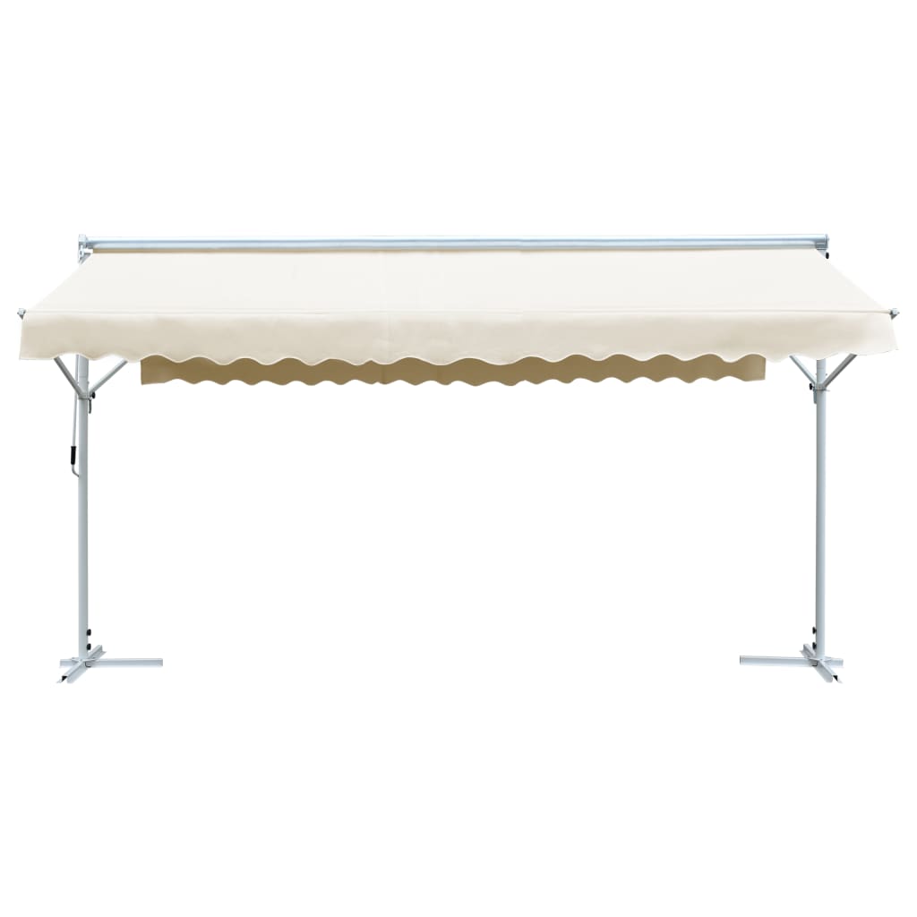 vidaXL Store banne autoportant 600x300 cm Crème