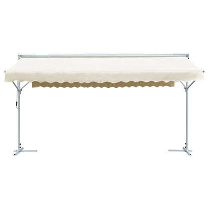 vidaXL Store banne autoportant 600x300 cm Crème