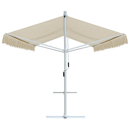 vidaXL Store banne autoportant 600x300 cm Crème
